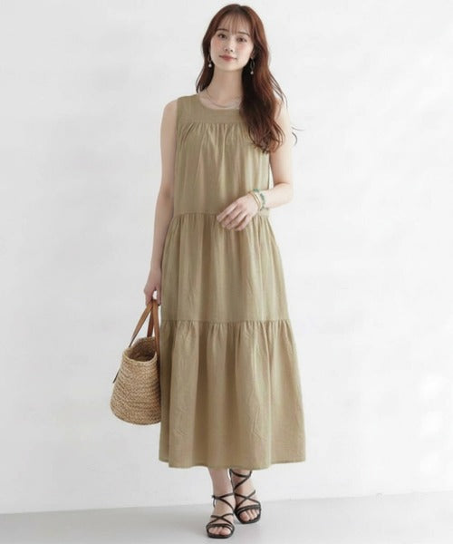 Tiered Cotton Sleeveless Dress 無袖連身裙 – New SS 2026 Collection (Set of 2)