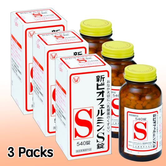 (Supplement Food)新表飛鳴S片 - 乳酸菌理腸劑 [日版][540片]x3 [大正製藥] [日本直郵/原廠行貨]