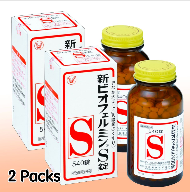 (Supplement Food)新表飛鳴S片 - 乳酸菌理腸劑 [日版][540片]x2 [大正製藥]